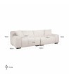 RICHMOND sofa CHARELLE beżowa