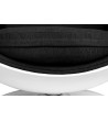 Fotel BALL biało-czarny - włókno szklane