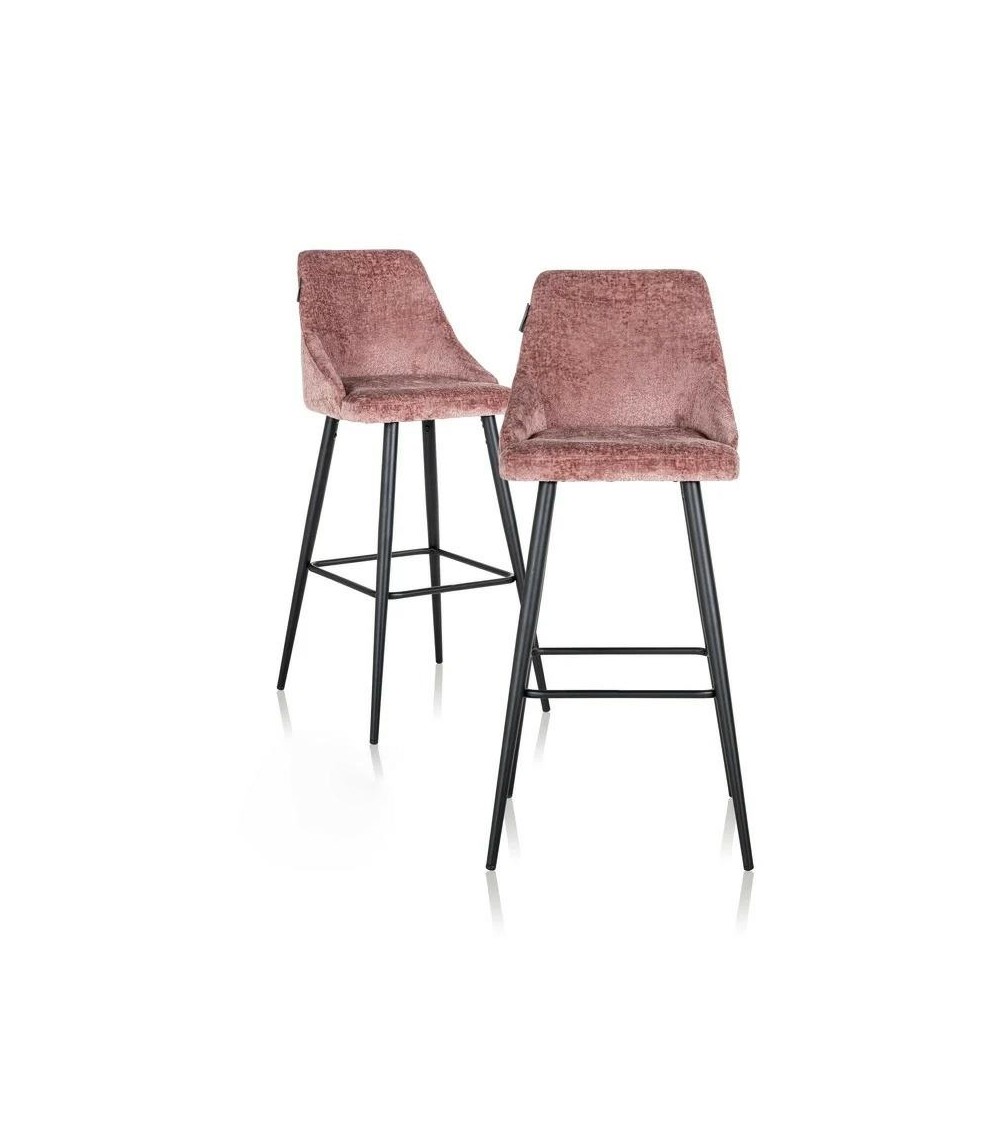 RICHMOND zestaw 2 krzeseł barowych        BROOKE 78 różowy