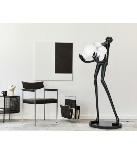 MOOSEE lampa podłogowa HUMAN PREMIUM -    włókno szklane, szkło