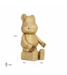 RICHMOND dekoracja SITTING BEAR złota