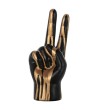 RICHMOND dekoracja HAND PEACE             czarno-złota