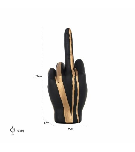 RICHMOND dekoracja HAND DIGITUS           czarno-złota