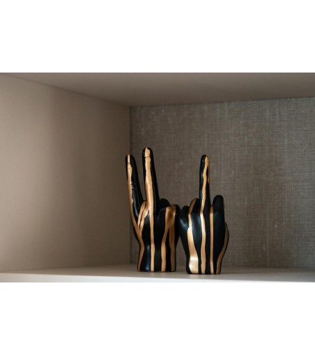 RICHMOND dekoracja HAND DIGITUS           czarno-złota