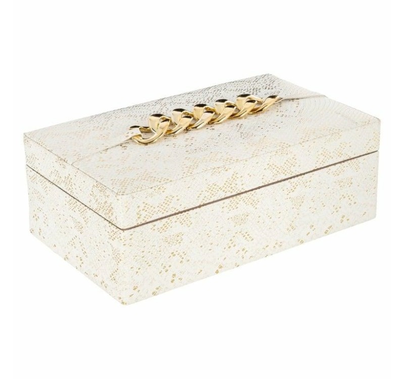 RICHMOND pudełko do przechowywania NOELL  białe