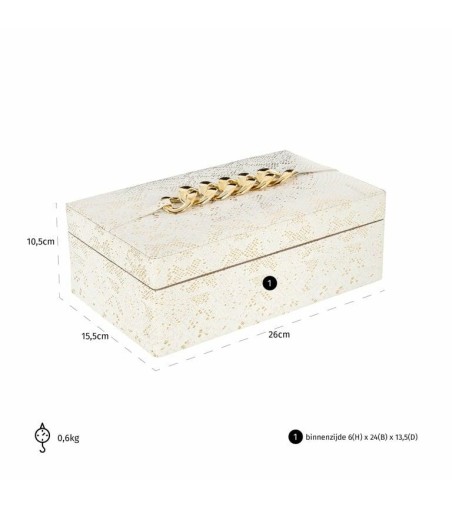 RICHMOND pudełko do przechowywania NOELL  białe