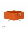 RICHMOND pojemnik na biżuterię BODINE L   pomarańczowy