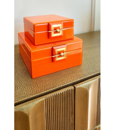 RICHMOND pojemnik na biżuterię BODINE L   pomarańczowy