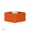 RICHMOND pojemnik na biżuterię LUNIA      pomarańczowy