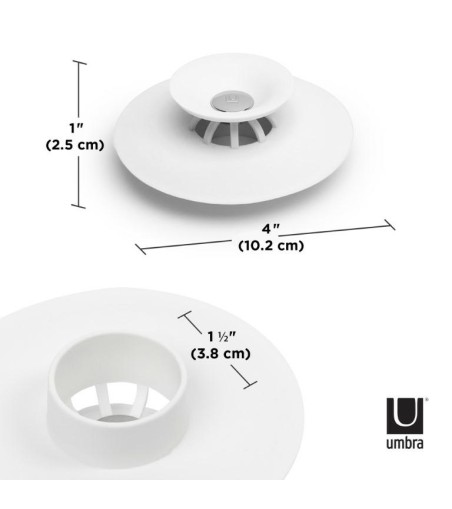 UMBRA zatyczka do wanny FLEX biała