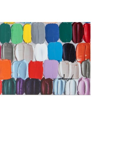 KARE obraz TOUCHED COLORFUL DOTS 200x140  cm