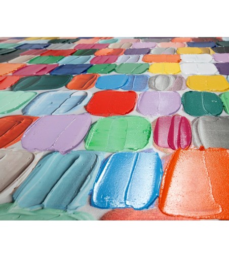 KARE obraz TOUCHED COLORFUL DOTS 200x140  cm