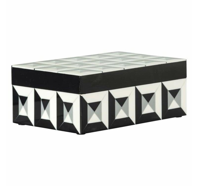 RICHMOND pojemnik na biżuterię LICIA S    biało-czarny