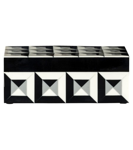 RICHMOND pojemnik na biżuterię LICIA S    biało-czarny