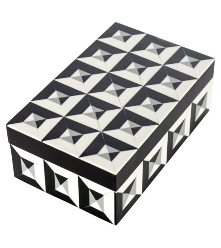RICHMOND pojemnik na biżuterię LICIA S    biało-czarny