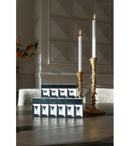 RICHMOND pojemnik na biżuterię LICIA S    biało-czarny