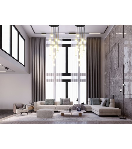 MOOSEE lampa wisząca CANNON DISC 16       złota