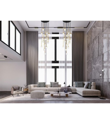 MOOSEE lampa wisząca CANNON DISC 16       złota