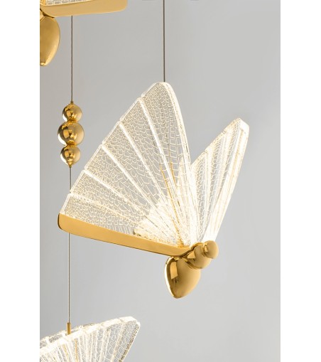 MOOSEE lampa wisząca BUTTERFLY DISC 5     złota