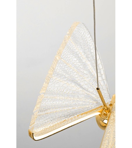 MOOSEE lampa wisząca BUTTERFLY DISC 5     złota
