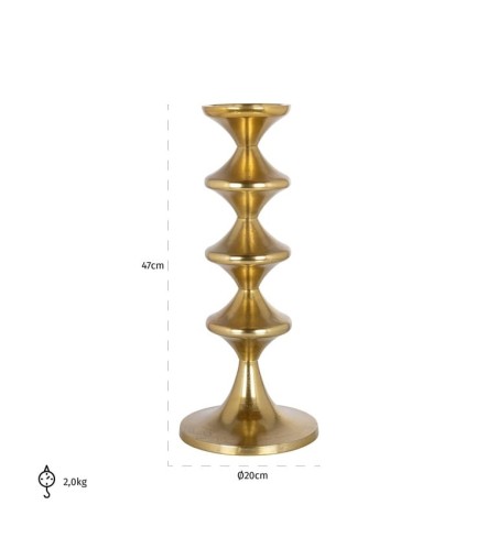 RICHMOND świecznik AYDEN L złoty