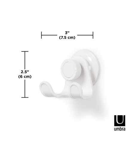 UMBRA wieszak pod prysznic FLEX biały