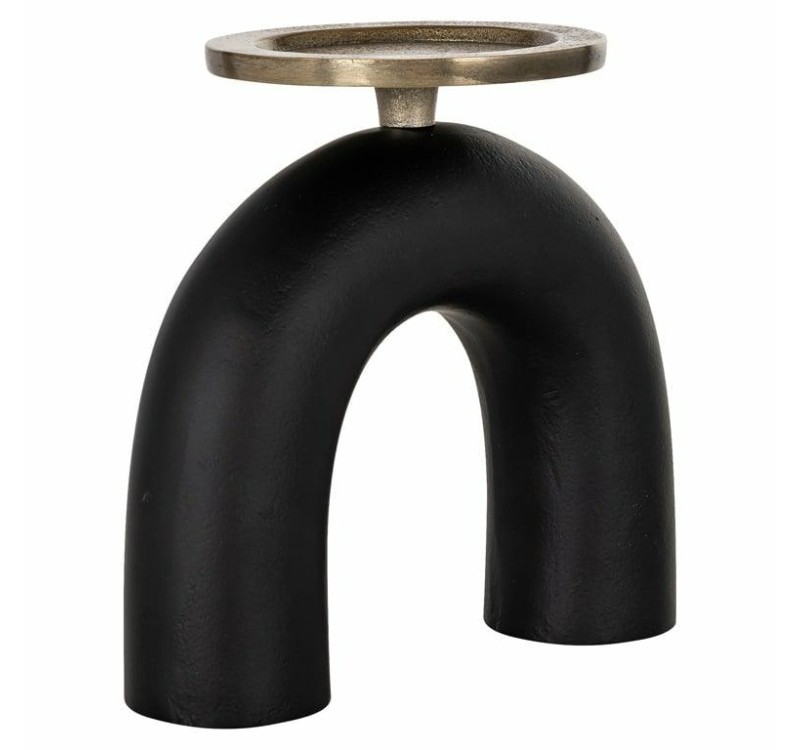 RICHMOND świecznik LIVI S czarno-złoty