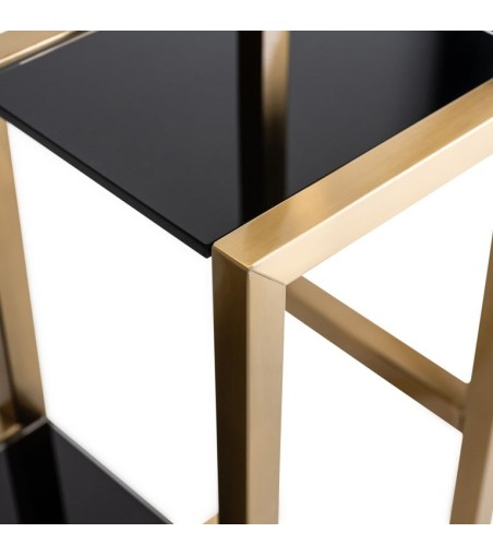 RICHMOND regał MAGNUS szczotkowane złoto