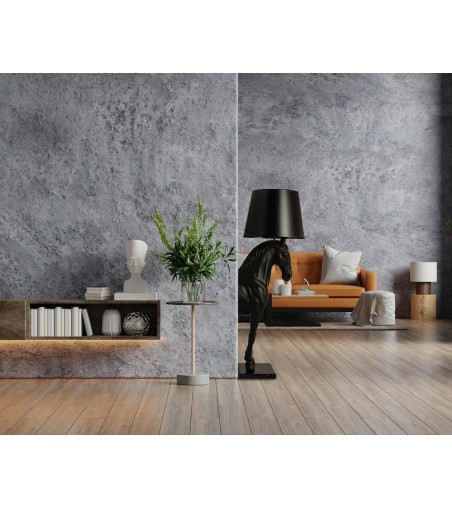 MOOSEE lampa podłogowa KOŃ HORSE STAND    S czarna - włókno szklane