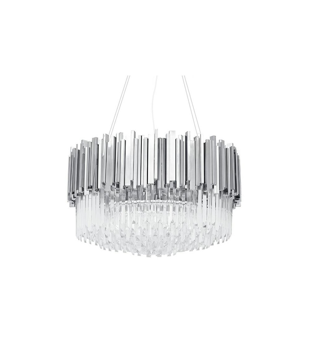 Lampa wisząca IMPERIAL SILVER 60 - stal, kryształ