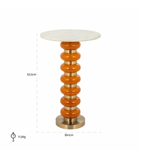 RICHMOND stolik BARBARA pomarańczowy