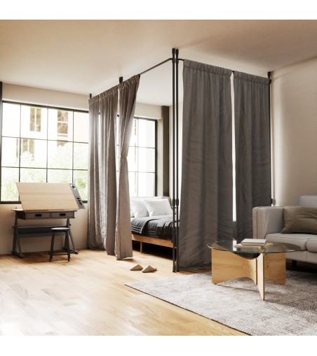 UMBRA karnisz ANYWHERE czarny mat