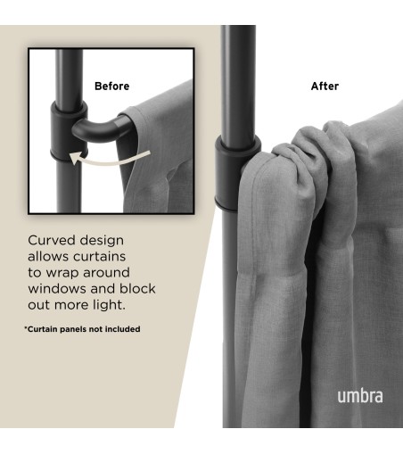 UMBRA karnisz ANYWHERE czarny mat