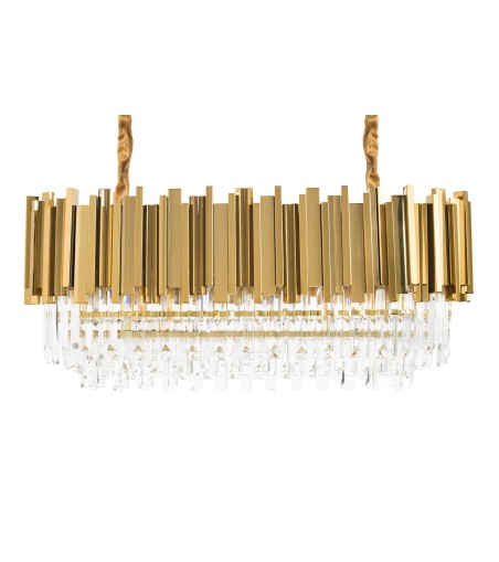 Lampa wisząca IMPERIAL LONG GOLD 90 - stal, kryształ