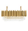 Lampa wisząca IMPERIAL LONG GOLD 90 - stal, kryształ