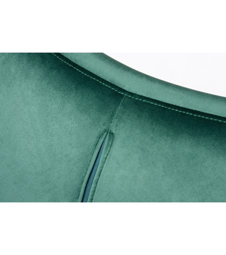 Fotel EGG SZEROKI VELVET ciemny zielony.  18 - welur, podstawa stal