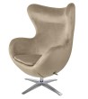 Fotel EGG SZEROKI VELVET khaki