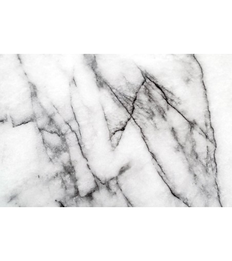 Stół GLAM MARBLE 110 - MDF, złota podstawa