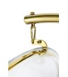Fotel BUBBLE STAND GOLD VELVET poduszka czarna