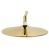 Fotel BUBBLE STAND GOLD VELVET poduszka czarna