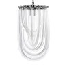 Lampa wisząca MURANO S chrom - szkło, metal