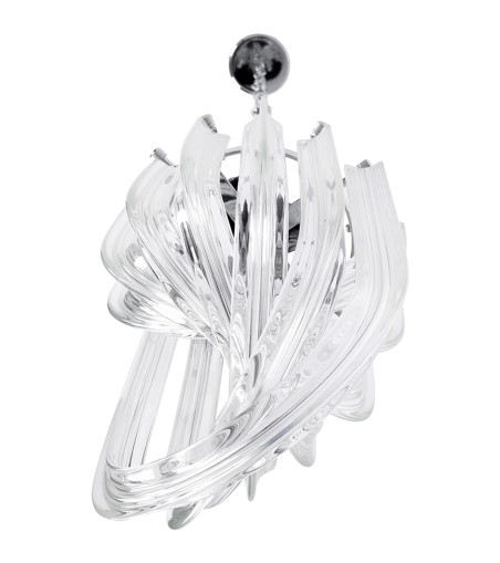 Lampa wisząca MURANO S chrom - szkło, metal