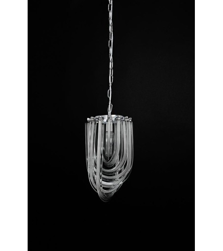 Lampa wisząca MURANO S chrom - szkło, metal