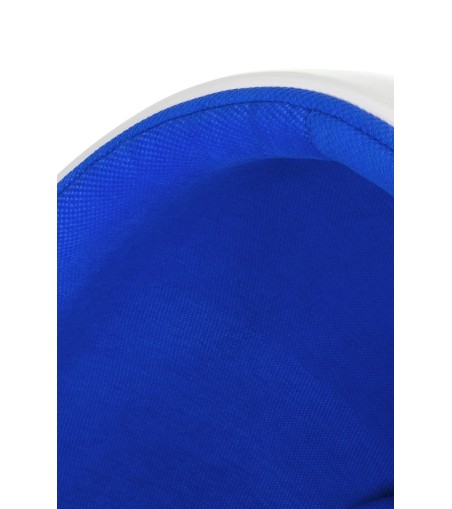 Fotel OVALIA biało-niebieski - włókno szklane