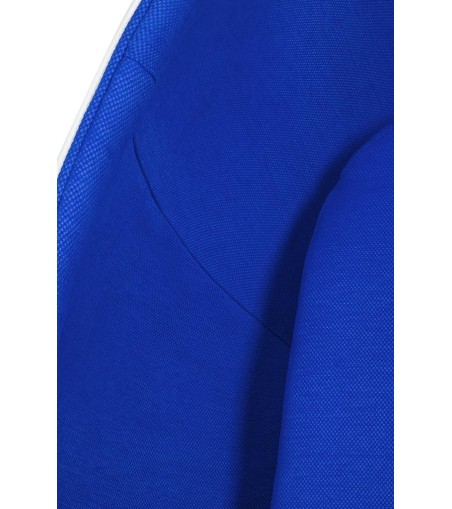 Fotel OVALIA biało-niebieski - włókno szklane