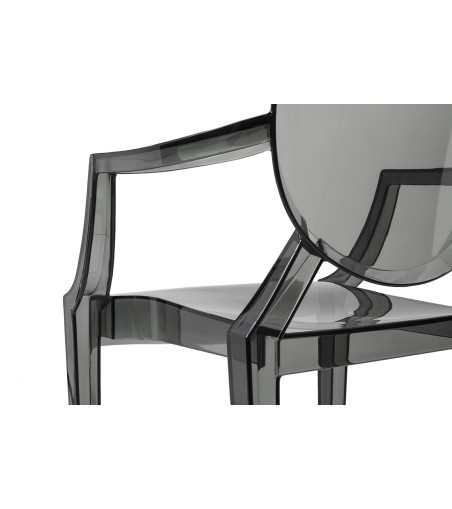 Krzesło LOUIS dymione - poliwęglan