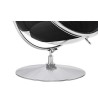 Fotel BUBBLE STAND 2 poduszka czarna - akryl, chrom, wełna