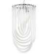 Lampa wisząca MURANO L chrom - szkło, metal