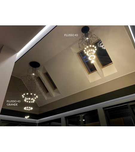 Lampa wisząca FLUSSO 43 GRANDE czarne